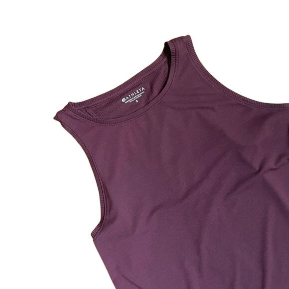 ATHLETA Essence Semi Fit Tank Top burgundy size Small - Picture 7 of 8